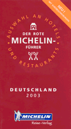 Michelin Red Guide Deutschland 2003 - Michelin