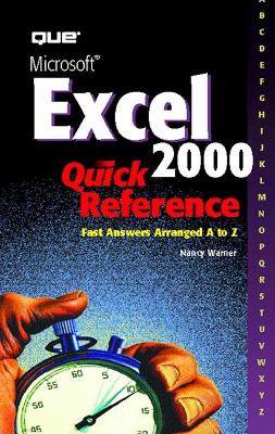 Microsoft Excel 2000 Quick Reference - Warner, Nancy