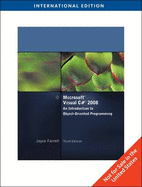 Microsoft  Visual C# 2008: An Introduction to Object-oriented Programming - Farrell, Joyce
