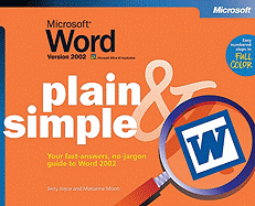 Microsofta Word Version 2002 Plain & Simple