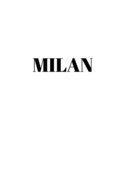 Milan: Hardcover White Decorative Book for Decorating Shelves, Coffee Tables, Home Decor, Stylish World Fashion Cities Design