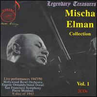 Mischa Elman Collection, Vol. 1 - Leopold Mittmann (piano); Mischa Elman (violin)