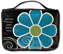 Mod Flower Sparkle Blue Medium