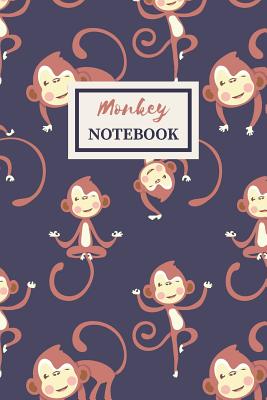 Monkey Notebook: Cute Gift Journal for Girls College-Ruled 120-page Blank Lined Notebook 6 x 9 in (15.2 x 22.9 cm) - Useful Books