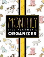 Monthly Bill Planner & Organizer: Bill Payment Ledger, Money Budget Worksheet, Debt Payment Tracker, Simple Home Budget Bill Organizer, Grey Cover