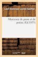 Morceaux de Prose Et de Po?sie