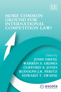 More Common Ground for International Competition Law? - Drexl, Josef (Editor), and Grimes, Warren S. (Editor), and Jones, Clifford A. (Editor)