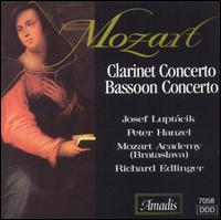 Mozart: Clarinet Concerto; Bassoon Concerto - Bratislava Mozart Academy; Josef Luptacik (clarinet); Peter Hanzel (bassoon); Richard Edlinger (conductor)