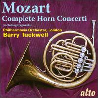 Mozart: Complete Horn Concerti (including Fragments) - Barry Tuckwell (french horn); Philharmonia Orchestra; Barry Tuckwell (conductor)