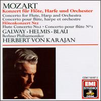Mozart: Concerto for Flute & Harp; Flute Concerto No. 1 - Andreas Blau (flute); Fritz Helmis (harp); James Galway (flute); Berlin Philharmonic Orchestra; Herbert von Karajan (conductor)