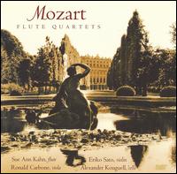 Mozart: Flute Quartets - Alexander Kouguell (cello); Eriko Sato (violin); Ronald Carbone (viola); Sue Ann Kahn (flute)