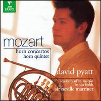 Mozart: Horn Concertos 1-4; Horn Quintet - Academy of St. Martin in the Fields; David Pyatt (horn); Kenneth Sillito (violin); Robert Smissen (viola);...