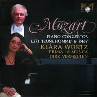 Mozart: Piano Concertos K. 467 & K. 271 - Klra Wrtz (piano); Prima La Musica (chamber ensemble); Dirk Vermeulen (conductor)