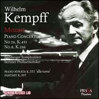 Mozart: Piano Concertos No. 24 K.491 & No. 8 K.246; Piano Sonata K.331 "alla turca"; Fantasy K.397 - Wilhelm Kempff (piano); Ferdinand Leitner (conductor)