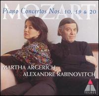 Mozart: Piano Concertos Nos. 10, 19 & 20 - Alexandre Rabinovitch (piano); Martha Argerich (piano)