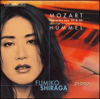 Mozart: Piano Concertos Nos. 22 & 26 (Chamber Arrangements by Hummel) - Fumiko Shiraga (piano); Henrik Wiese (flute); Peter Clemente (violin); Tibor Bnyi (cello)