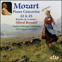 Mozart: Piano Concertos Nos. 22 and 25; Rondo in A minor - Alfred Brendel (piano); Vienna Volksoper Orchestra; Paul Angerer (conductor)