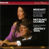 Mozart: Piano Concertos Nos. 22, KV482 & 23, KV488 - English Chamber Orchestra (chamber ensemble); Mitsuko Uchida (piano); Jeffrey Tate (conductor)