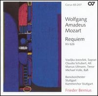 Mozart: Requiem - Claudia Schubert (contralto); Michael Volle (bass); Vasiljka Jezovsek (soprano); Kammerchor Stuttgart (choir, chorus);...