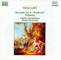 Mozart: Serenade No. 9 "Posthorn"; Notturno - Hans Gansch (posthorn); Jozef Cejka (oboe); Vojtech Samec (flute); Capella Istropolitana; Martin Turnovsky (conductor)