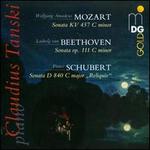 Mozart: Sonata KV. 457 C minor; Beethoven: Sonata Op. 111 C minor; Schubert: Sonata D. 840 C major "Relique" - Claudius Tanski (piano)