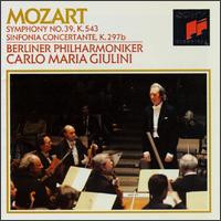 Mozart: Symphony No. 39, K.543; Sinfonia Concertante K.297b - Alois Brandhofer (clarinet); Daniele Damiano (bassoon); HansJrg Schellenberger (oboe); Norbert Hauptmann (horn);...