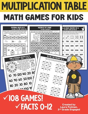Multiplication Table Games: Math Games for Kids - Putman, Laura