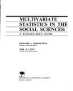 Multivariate Statistics Social Science