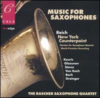 Music for Saxophones - Raschr Saxophone Quartet