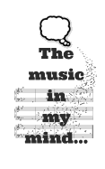 Music in My Mind: 5 X 8 Blank Sheet Music Book, 50 Pages to Document Thoughts, Black and White Cover, Staff Paper, Song Writers Journal, Lyric Notebook, Musicians Notebook, Soft Cover Book, Music Sheet Book, Composition Book, Music Manuscript, Blank...