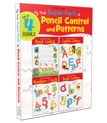 My First Super Boxset of Pencil Control and Patterns: Pack of 4 Interactive Activity Books to Practice Patterns, Numbers and Alphabet - Wonder House Books