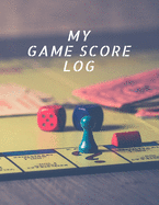 My Game Score Log: Keep track of your game scores when playing with other players Scores for 14 players per page 100 pages 8.5x11 inches