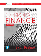 Mylab Finance with Pearson Etext -- Access Card -- For Corporate Finance: The Core