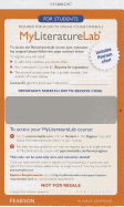 Mylab Literature with Pearson Etext -- Glue in Access Card - Pearson Education