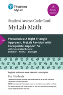 Mylab Math with Pearson Etext -- Standalone Access Card -- For Precalculus: A Right Triangle Approach Mylab Revision with Corequisite Support, 18-Week Access