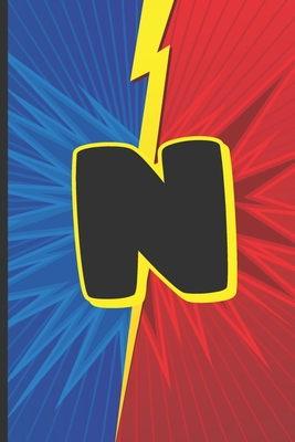 N: Superhero Monogram Initial Notebook for boys Letter N - 6