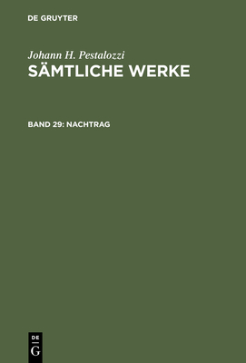 Nachtrag - Werder, Kurt (Editor), and Gallmann, Heinz (Contributions by), and Graber, Stefan (Contributions by)