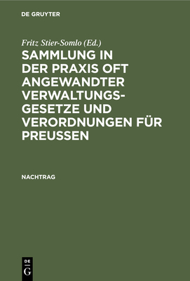 Nachtrag - Stier-Somlo, Fritz