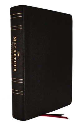 Nasb, MacArthur Study Bible, 2nd Edition, Genuine Leather, Black, Comfort Print: Unleashing God's Truth One Verse at a Time - MacArthur, John F (Editor), and Thomas Nelson