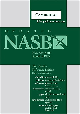 NASB Pitt Minion Reference Bible, Brown Goatskin Leather, Red-letter Text, NS446XR Brown Goatskin Leather - 