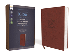 Nasb, Super Giant Print Reference Bible, Leathersoft, Brown, Red Letter Edition, 1995 Text, Comfort Print