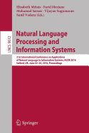 Natural Language Processing and Information Systems: 21st International Conference on Applications of Natural Language to Information Systems, NLDB 2016, Salford, UK, June 22-24, 2016, Proceedings