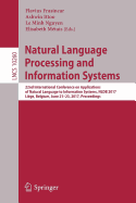 Natural Language Processing and Information Systems: 22nd International Conference on Applications of Natural Language to Information Systems, Nldb 2017, Liege, Belgium, June 21-23, 2017, Proceedings