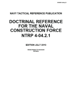 Navy Tactical Reference Publication Ntrp 4-04.2.1 Doctrinal Reference for the Naval Construction Force July 2010