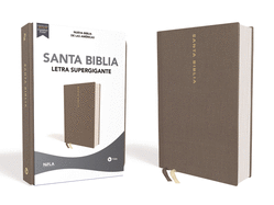 Nbla Santa Biblia, Letra Supergigante, Tapa Dura/Tela, Gris, Edici?n Letra Roja