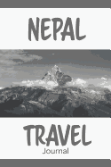 Nepal Travel Journal: Blank lined diary