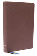 Net Bible, Thinline Large Print, Genuine Leather, Brown, Comfort Print: Holy Bible