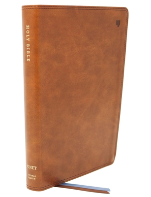 NET Bible, Thinline, Leathersoft, Brown, Comfort Print: Holy Bible - Thomas Nelson
