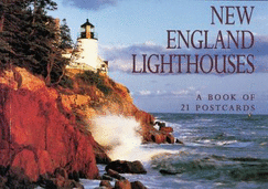 New England Lighthouses Postcard Book