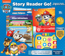Nickelodeon Paw Patrol: Story Reader Go! Electronic Reader and 8-Book Library Sound Book Set